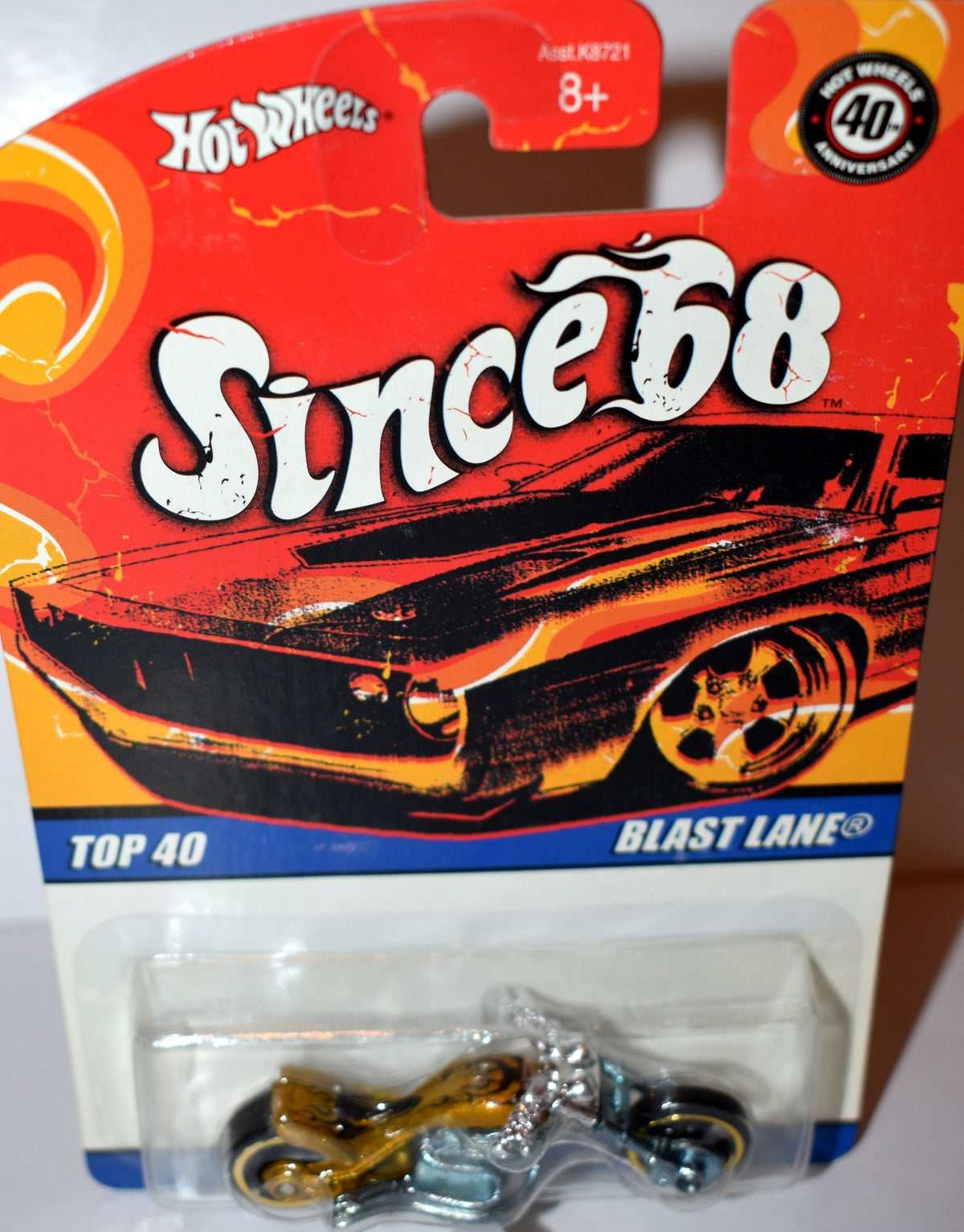Hot Wheels Since 68 Blast Lane Custom Motorcycle
