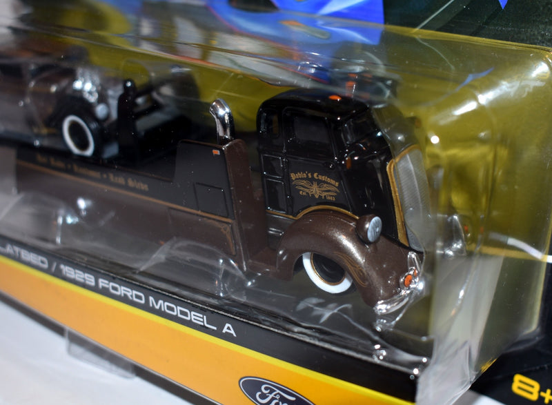 Maisto Elite Transports - 1929 Ford Model A Hot Rod and Ford COE Flatbed Hauler