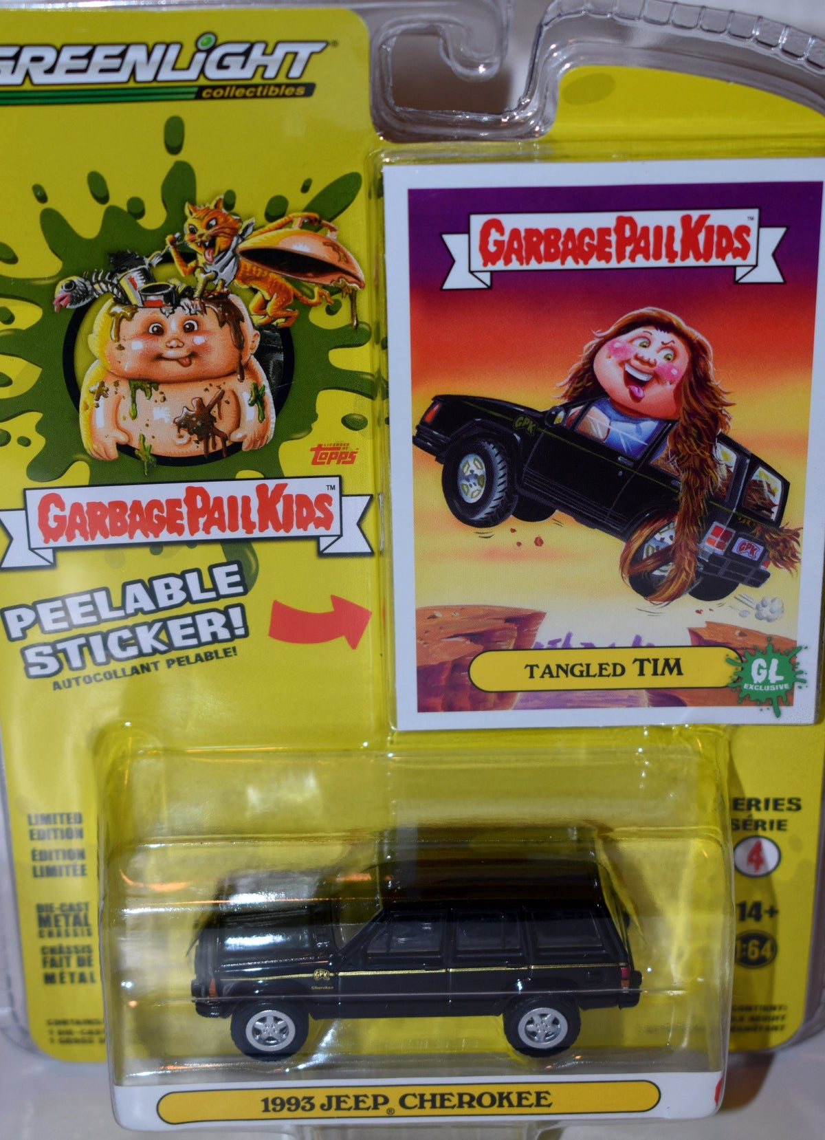 Greenlight - Garbage Pail Kids -Tangled Tim - 1993 Jeep Cherokee