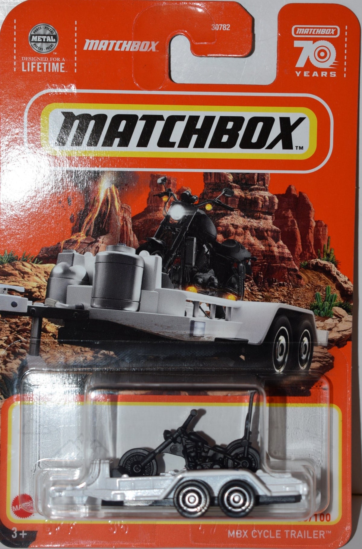 Matchbox - MBX Cycle Trailer with Chopper