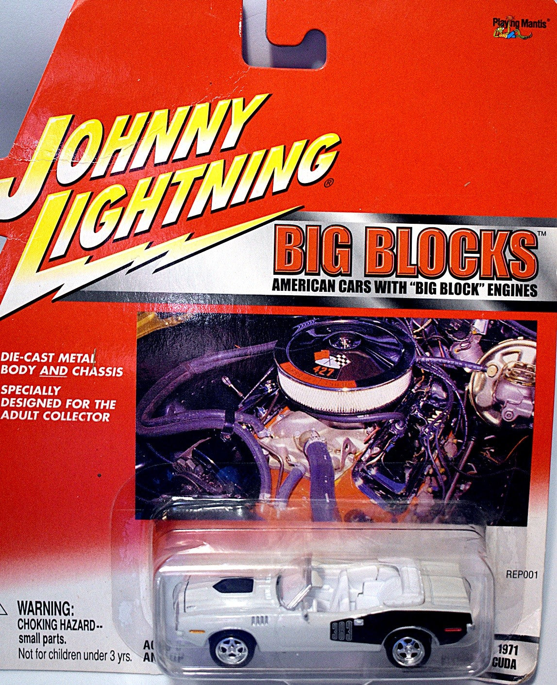 Johnny Lightning - Big Blocks - 1971 Plymouth Cuda Convertible