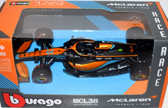 Bburago - McLaren Australian Grand Prix MCL36 Race Car