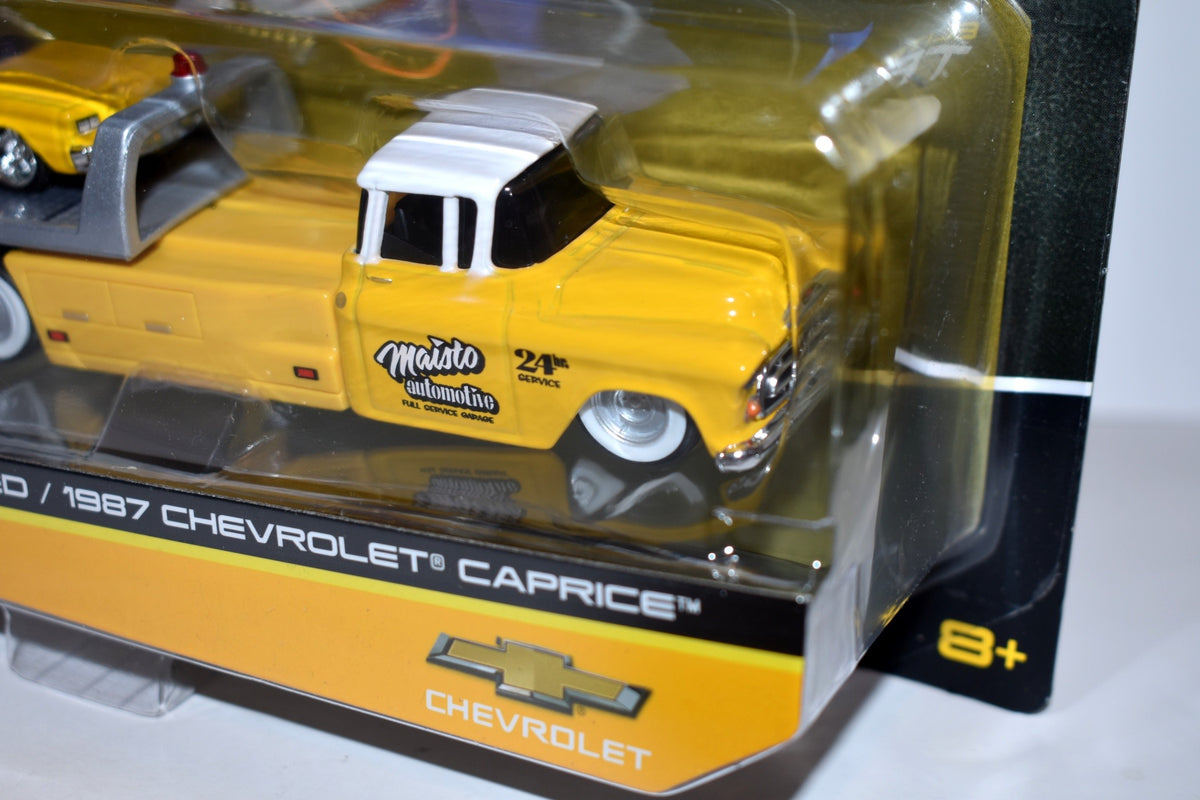 Maisto Elite Transports - 1987 Chevrolet Caprice Lowrider and 1957 Chevy Flatbed
