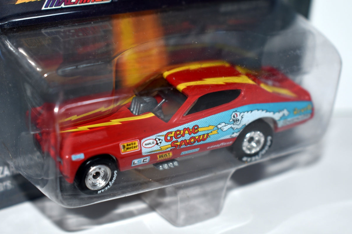 Johnny Lightning Racing Machines - Gene Snow SNOWMAN 1972 Dodge Charger NHRA Funny Car