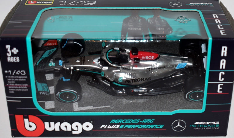 Bburago - Mercedes-AMG F1 Petronas W13 E Performance Race Car