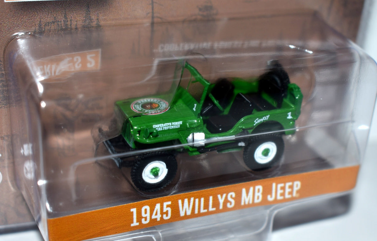 Greenlight - Smokey Bear - 1945 Willys MB Jeep - Forest Fire Protection Cooperative