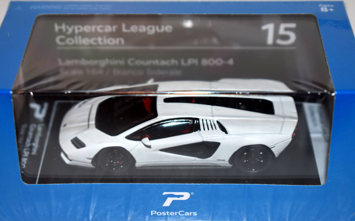 KiNSMART PosterCars - Hypercar League Collection - Lamborghini Countach LPI 800-4