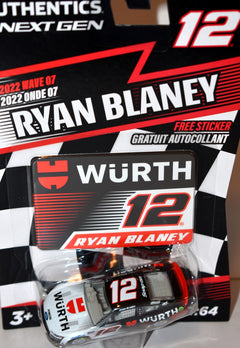NASCAR Authentics - Ryan Blaney Wurth Ford Mustang