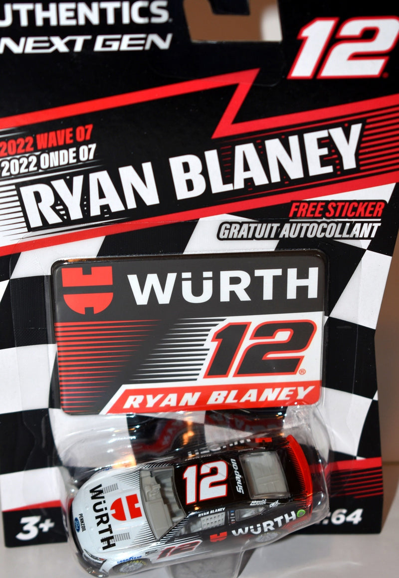 NASCAR Authentics - Ryan Blaney Wurth Ford Mustang