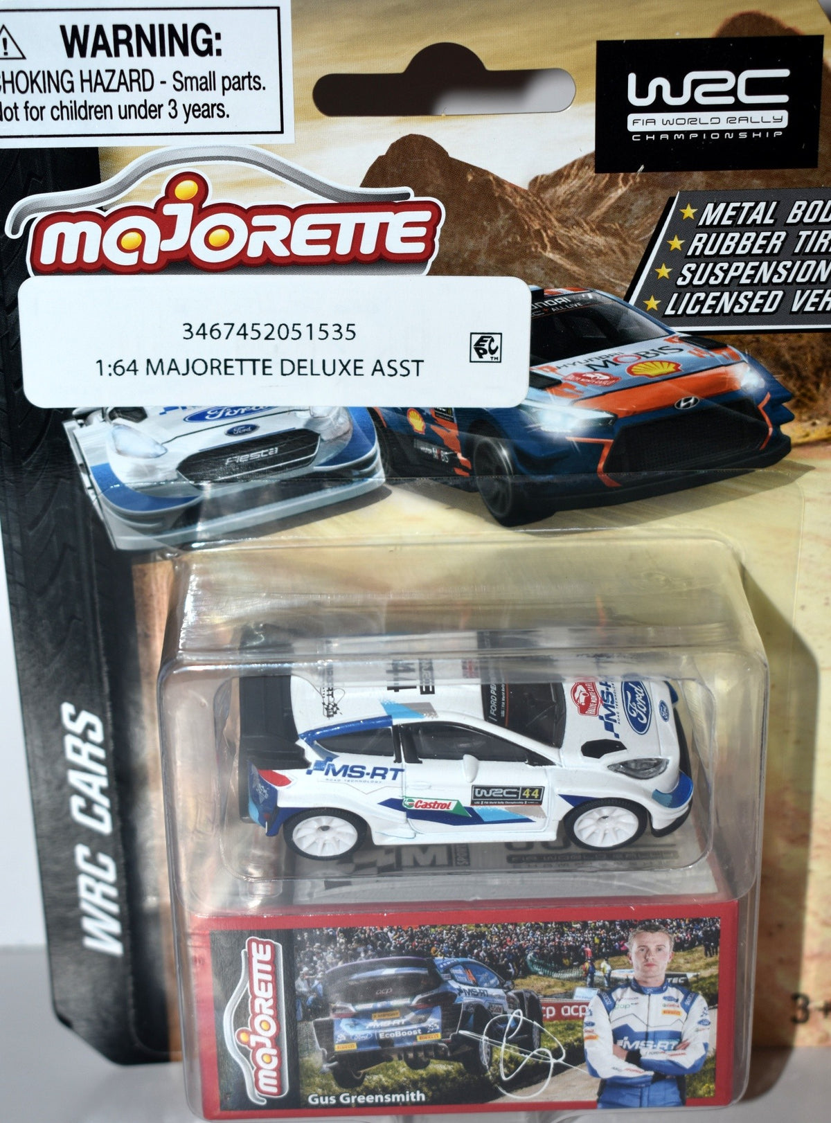Majorette  - Gus Greensmith Ford Performance Fiesta WRC Rallye Car