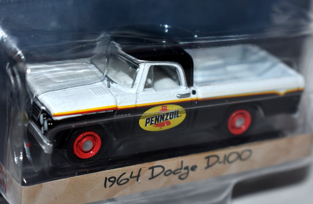 Greenlight - Blue Collar - 1964 Dodge D-100 Pennzoil Shop Truck