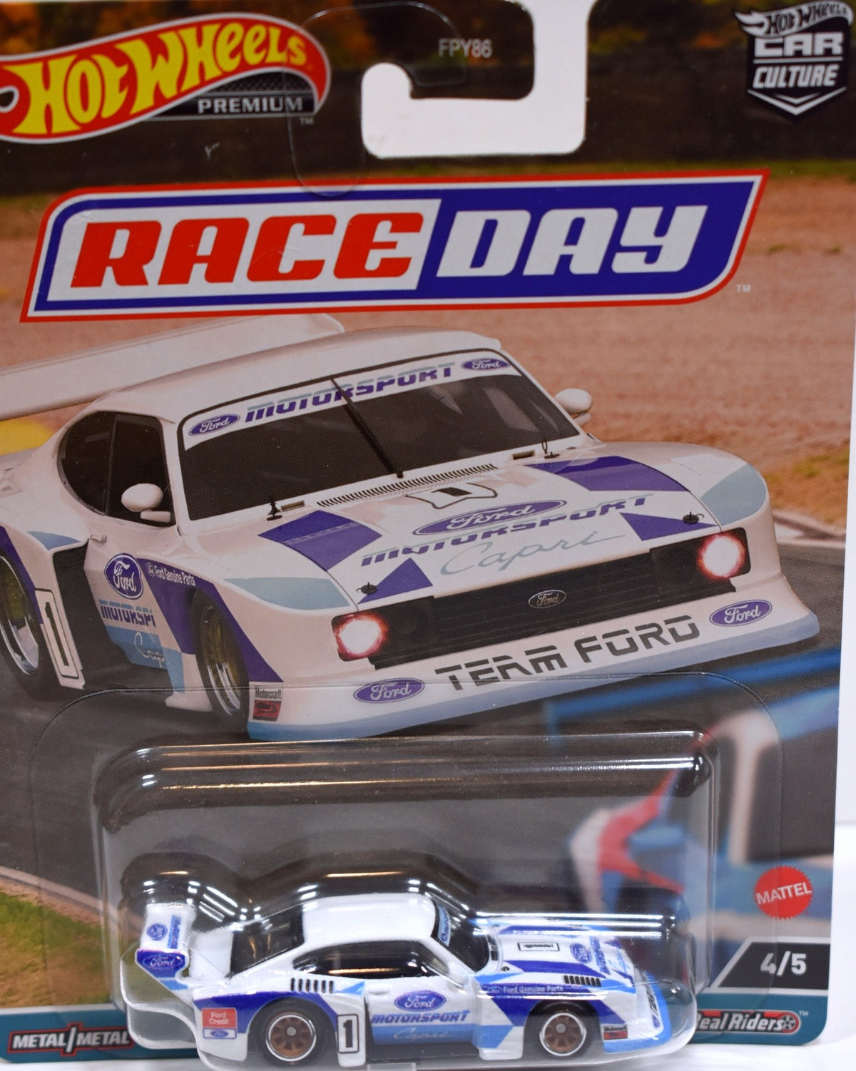 Hot Wheels Premium - Race Day - Ford Capri Gr.5 Race Car