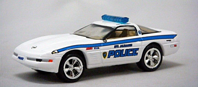 Johnny Lightning Chevrolet Corvette C4 Coupe St Albans Police Patrol Car