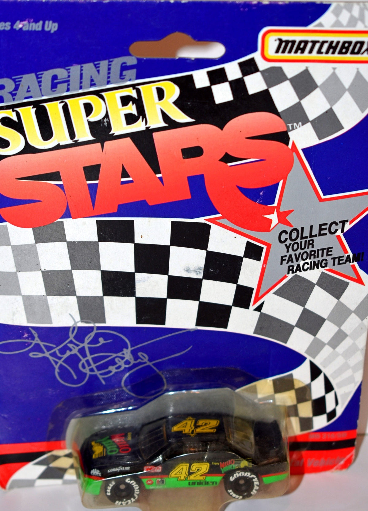 Matchbox NASCAR Super Stars - Kyle Petty Mello Yellow Pontiac Grand Prix