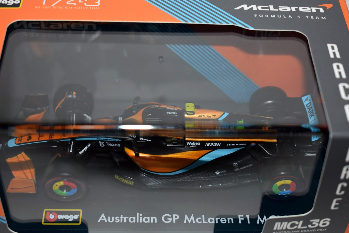 Bburago - McLaren Australian Grand Prix MCL36 No4 Race Car