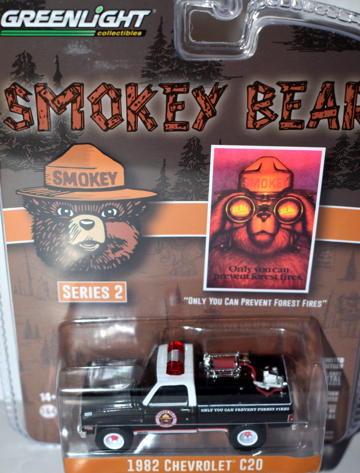 Greenlight - Smokey Bear - 1982 Chevy C20 Fire Truck