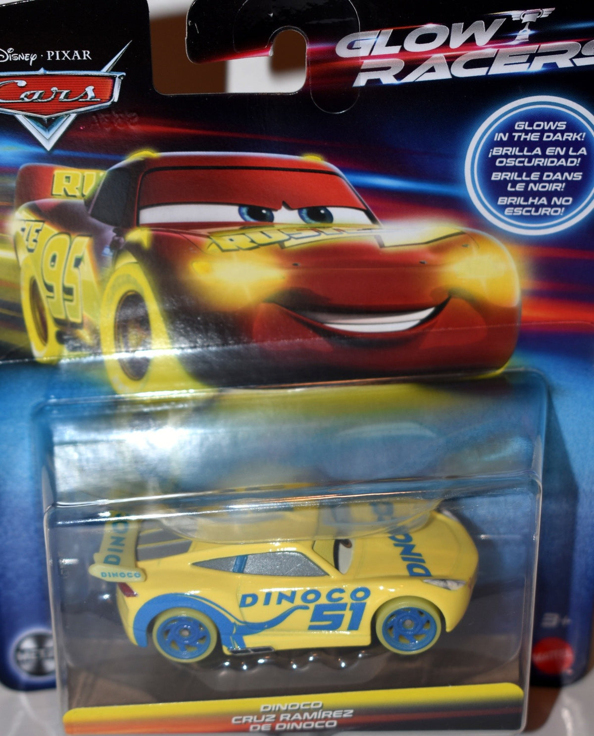 Disney Cars - Glow Racers - Cruz Ramirez Stock Car