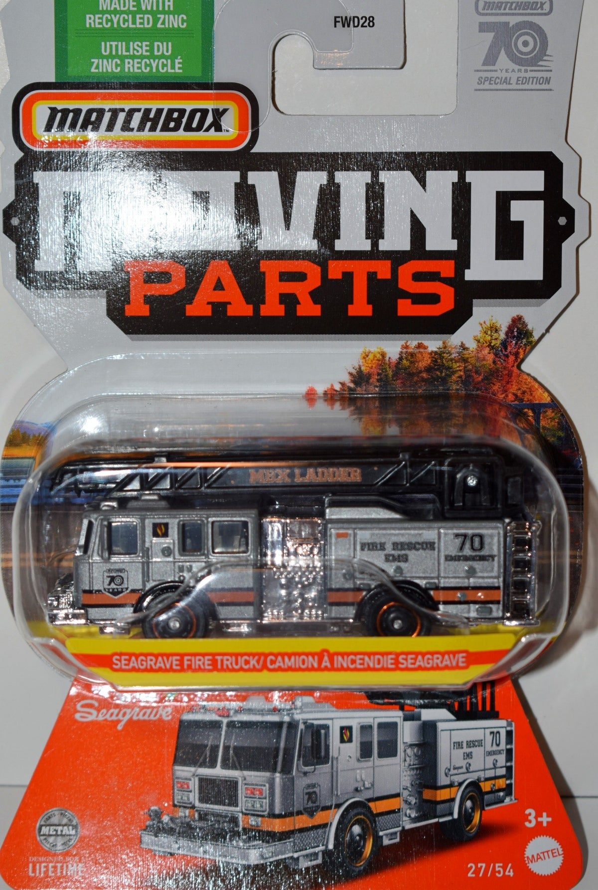 Matchbox -  70th Anniversary Special Edition - Seagrave Fire Truck