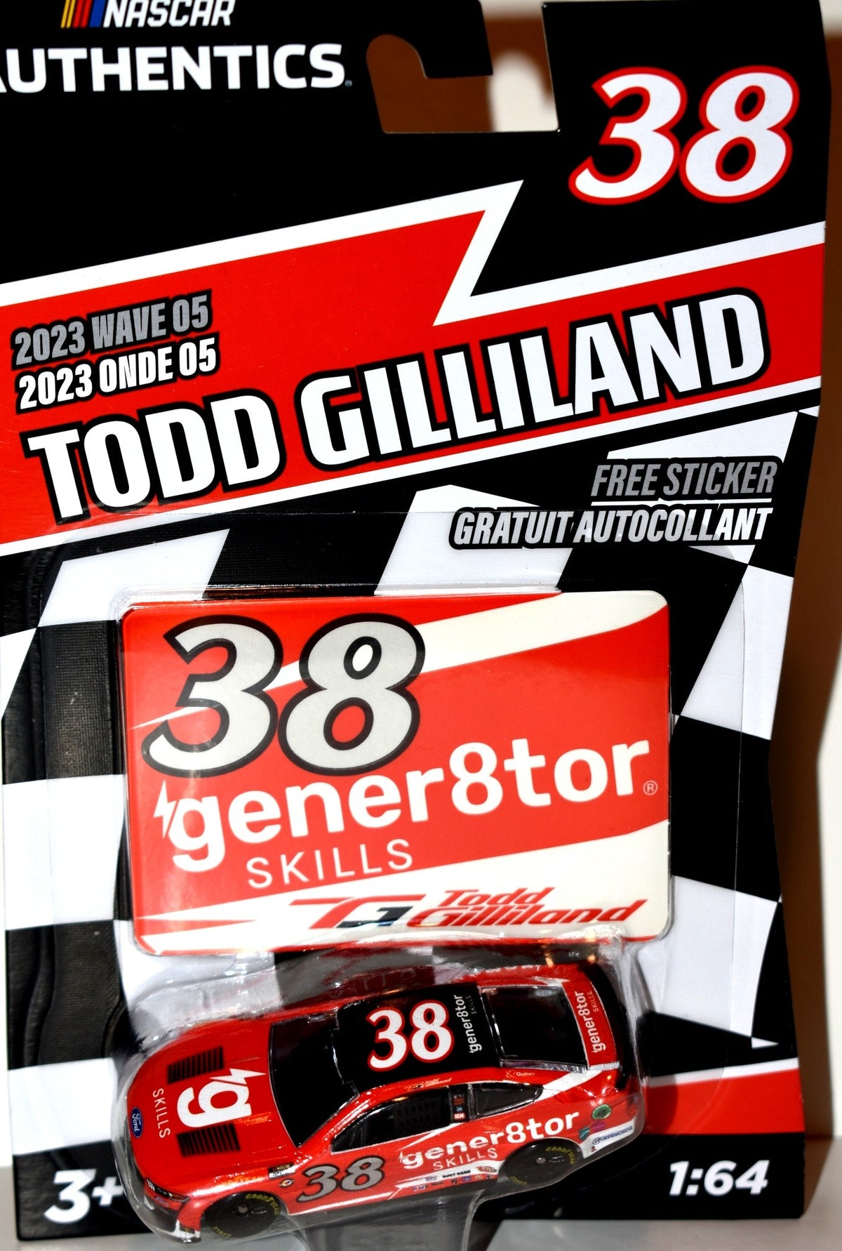 NASCAR Authentics:  Todd Gilliland gener8tor Ford Mustang  