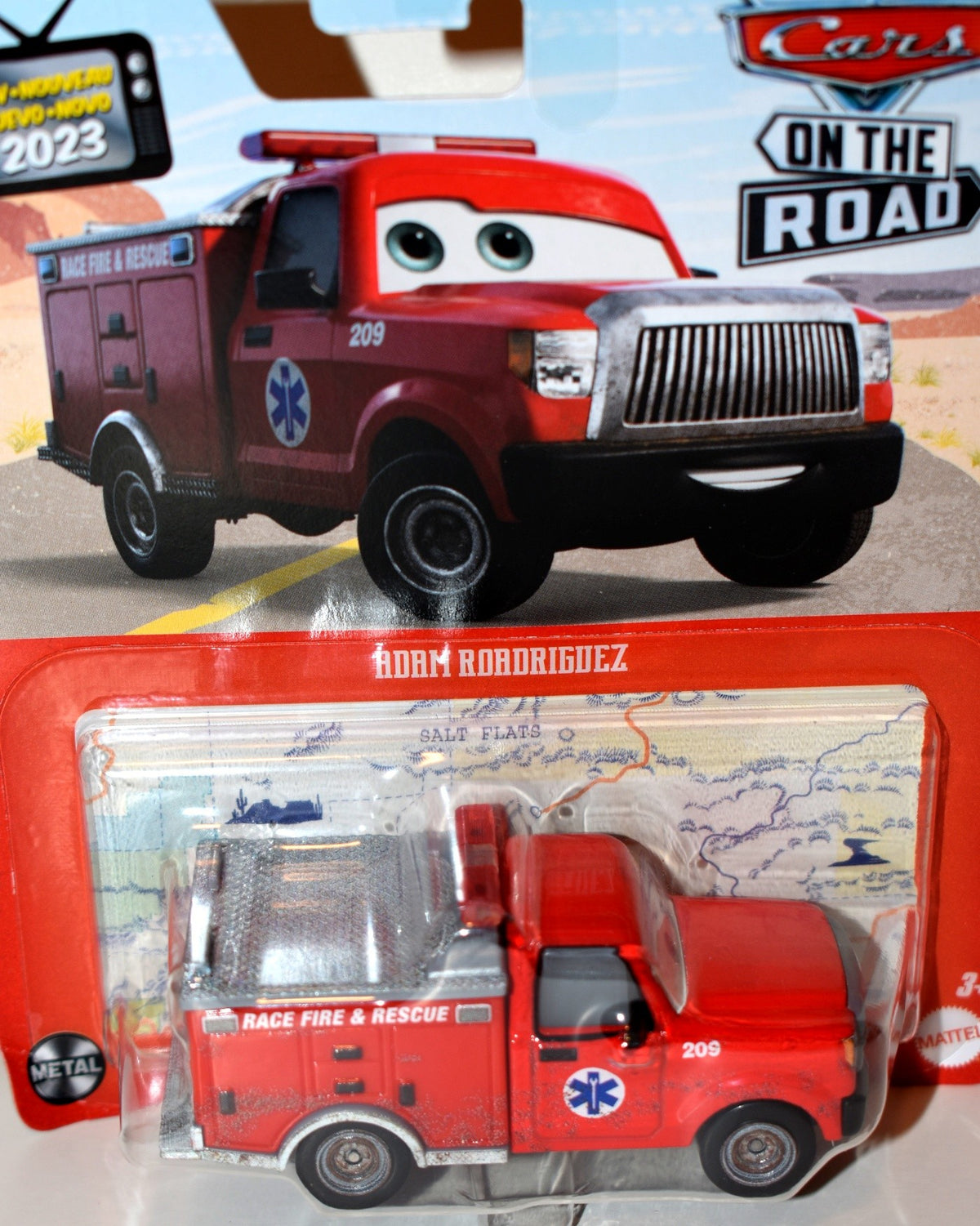 Disney Cars - Adam Rodriguez - Race Track Fire & Rescue Truck