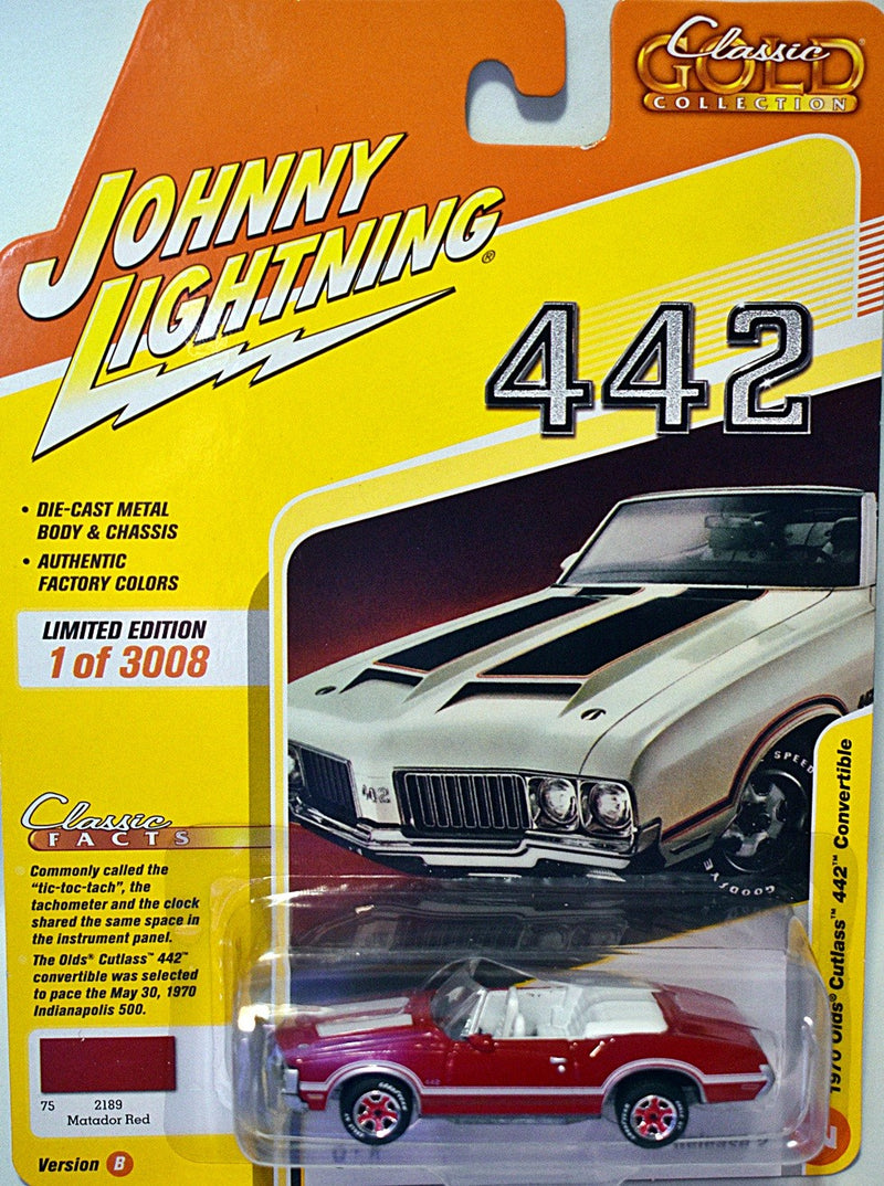 Johnny Lightning Classic Gold: 1970 Oldsmobile 442  Convertible