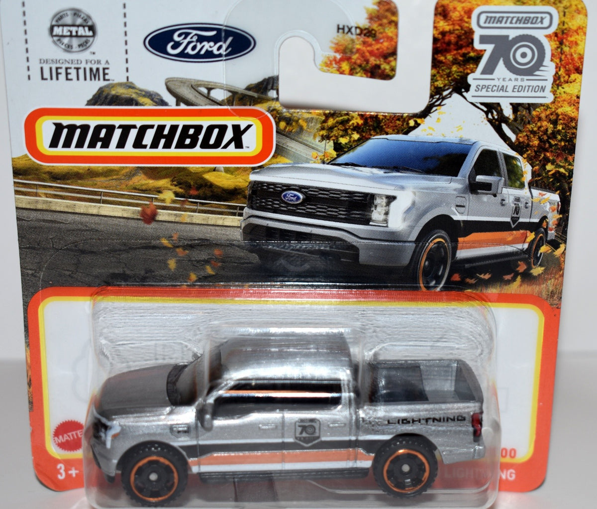 Matchbox 70th Anniversary Special Edition Short Card - Ford Lightning EV Pickup Truck