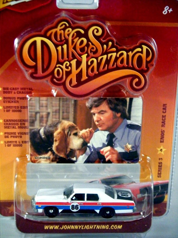 Johnny Lightning Dukes of Hazard - Enos's 1974 Dodge Monaco Race Car