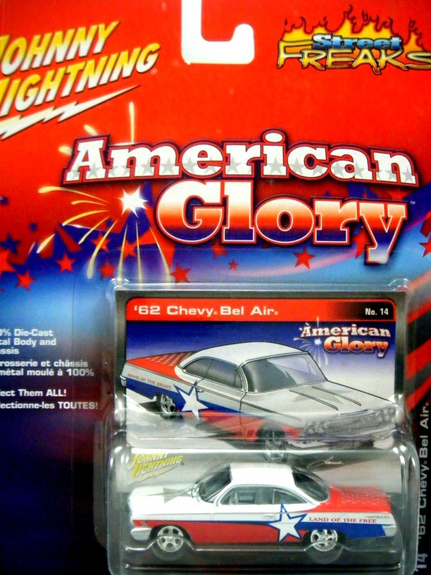 Johnny Lightning Street Freaks American Glory - 1962 Chevrolet Bel Air