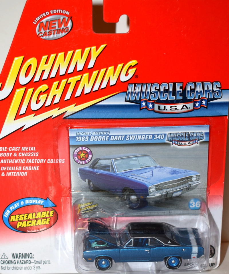 Johnny Lightning Muscle Cars USA - 1969 Dodge Dart Swinger 240