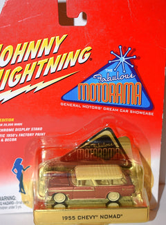 Johnny Lightning - The Fabulous Motorama - Rare White Lighting Chase 1955 Chevrolet Nomad