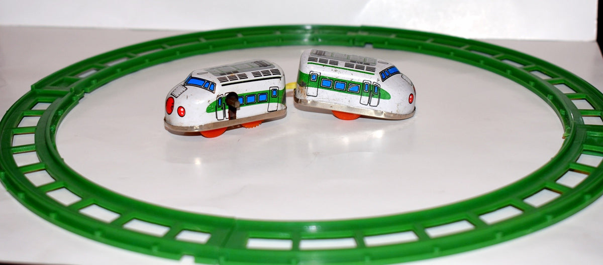 Vintage Japanese Tin Train and Track