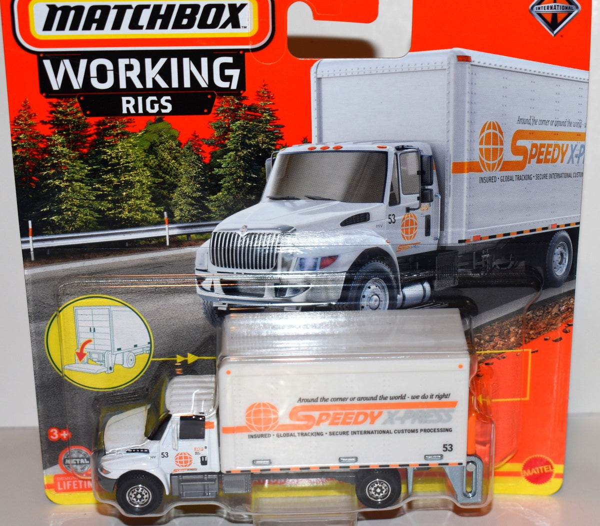 Matchbox Working Rigs - Speedy Delivery Service International MV Box Truck