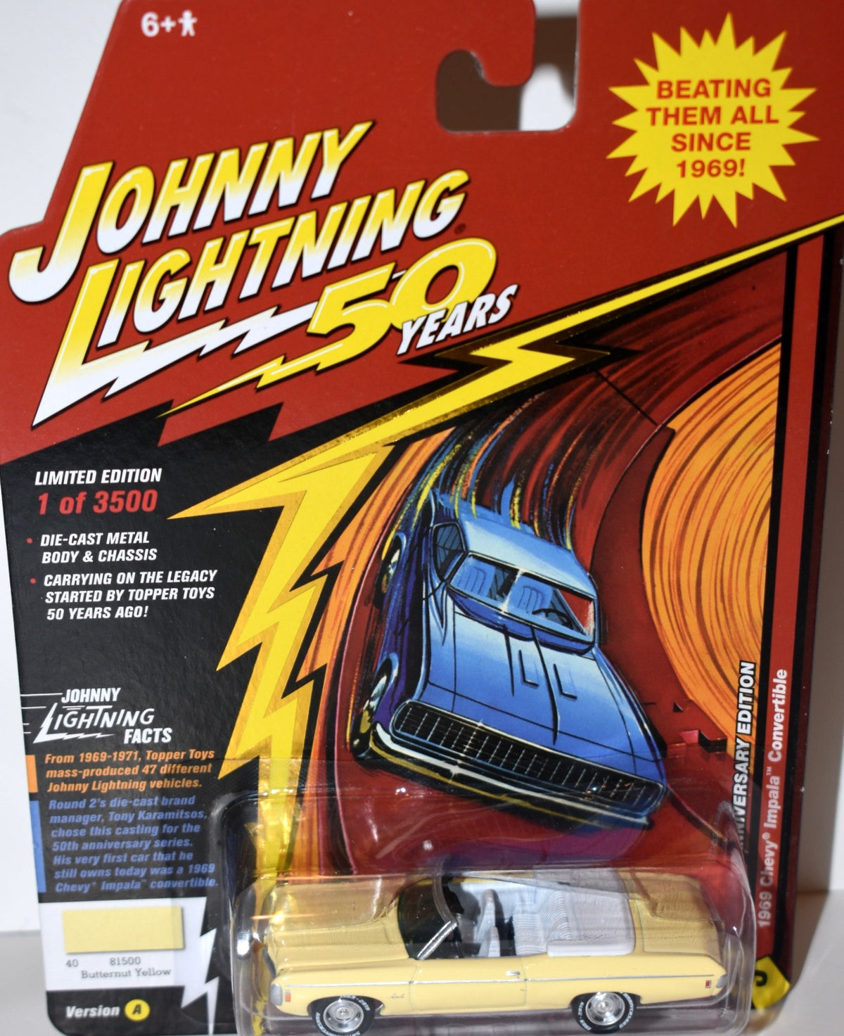 Johnny Lightning - 50 Years - 1969 Chevrolet Impala Convertible