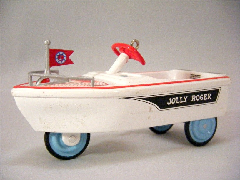 Hallmark Jolly Roger Pirate Boat Pedal Car