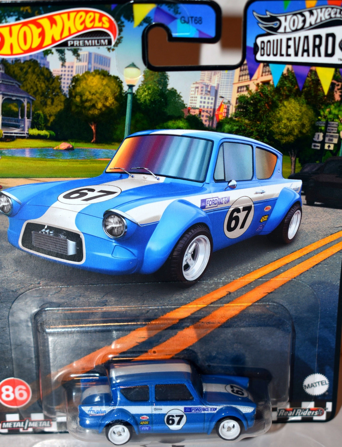Hot Wheels Premium -  1967 Ford Anglia Race Car
