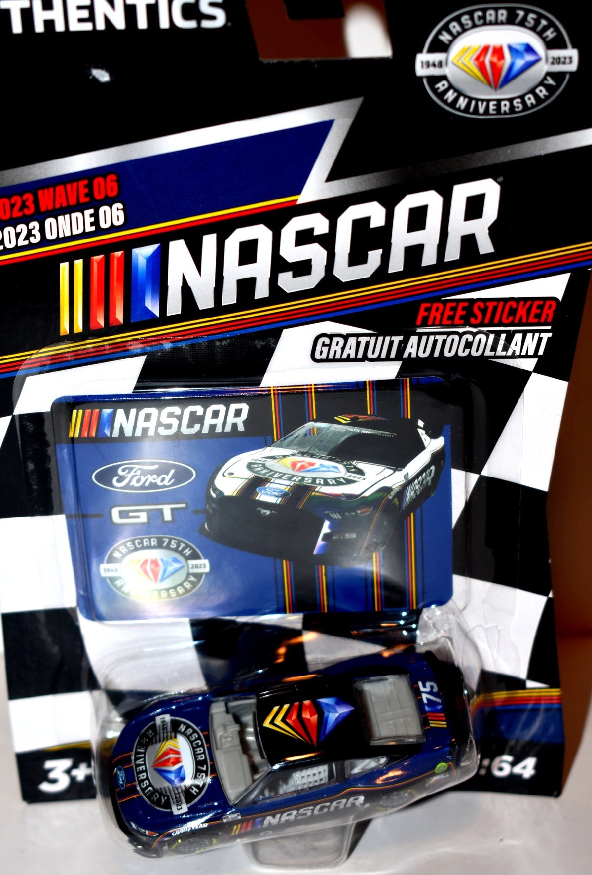 Lionel NASCAR Authentics -  NASCAR 75th Anniversary Ford Mustang GT