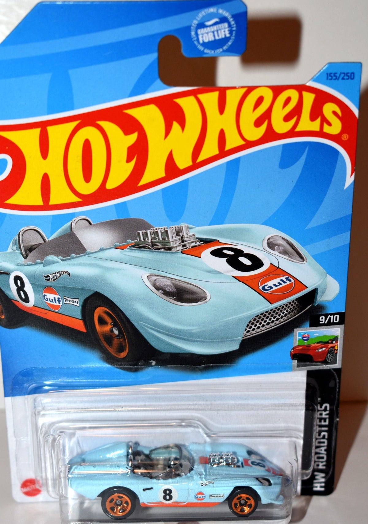 Hot Wheels -  Gulf Racing Glory Chaser Open Top Race Car