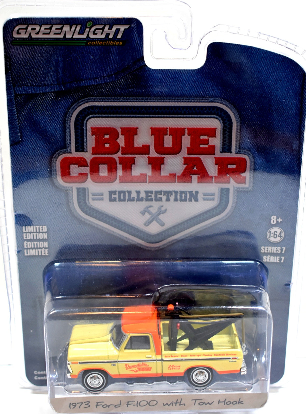 Greenlight - Blue Collar - 1973 Ford F-100 Tow Truck