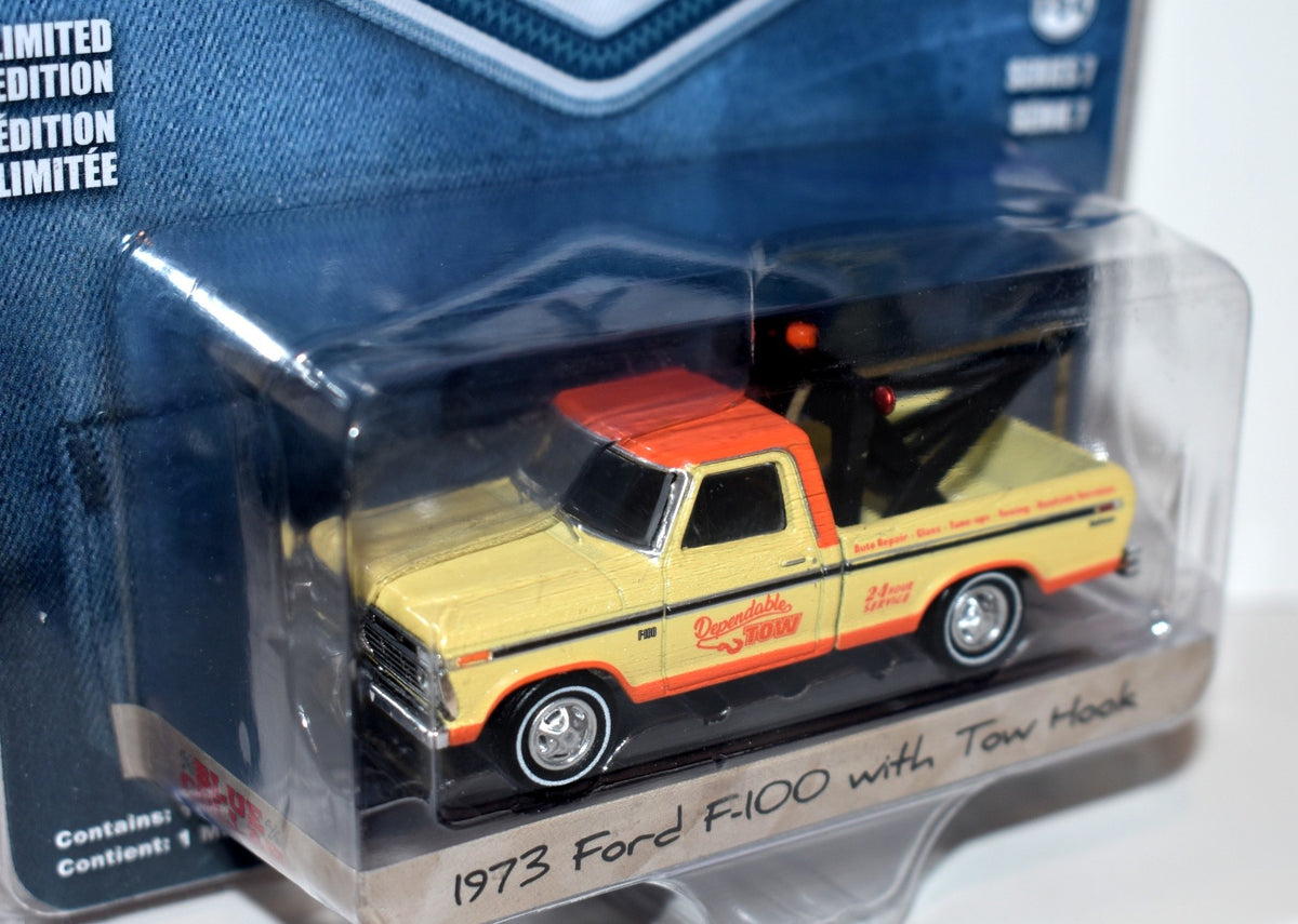 Greenlight - Blue Collar - 1973 Ford F-100 Tow Truck