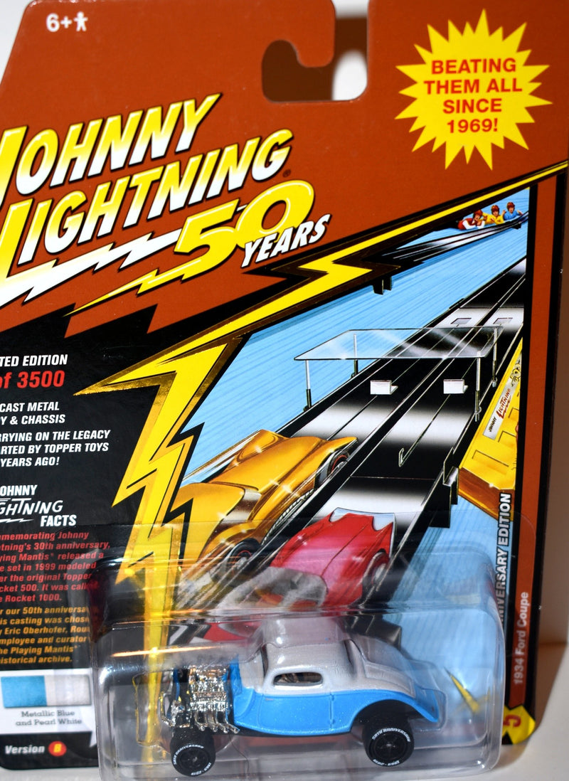 Johnny Lightning - 50 Years - 1934 Ford Hot Rod 3 Window Coupe