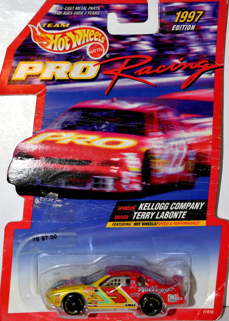 Hot Wheels Pro Racing - 1997 Terry Labonte Corn Flakes 40 Chevy Monte Carlo Stock Car