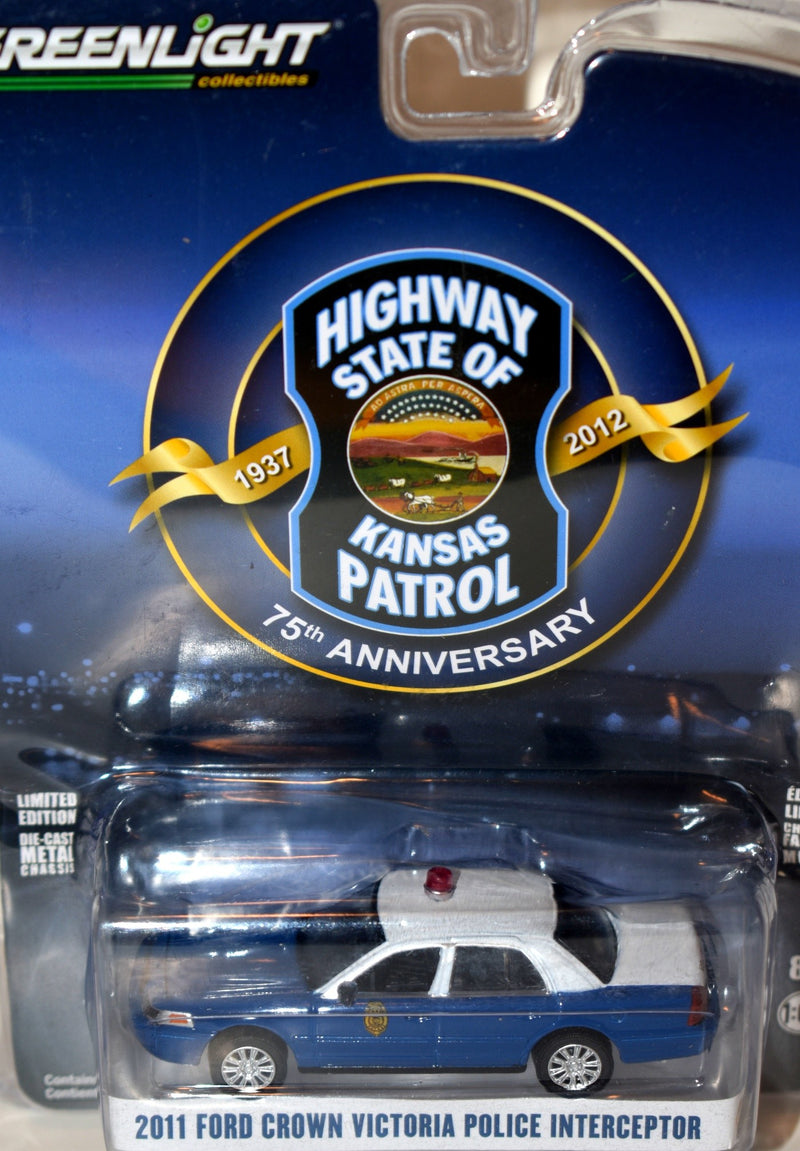 Greenlight Anniversary Series -75th Anniversary Kansas State Highway Patrol 2011 Ford Police Interceptor