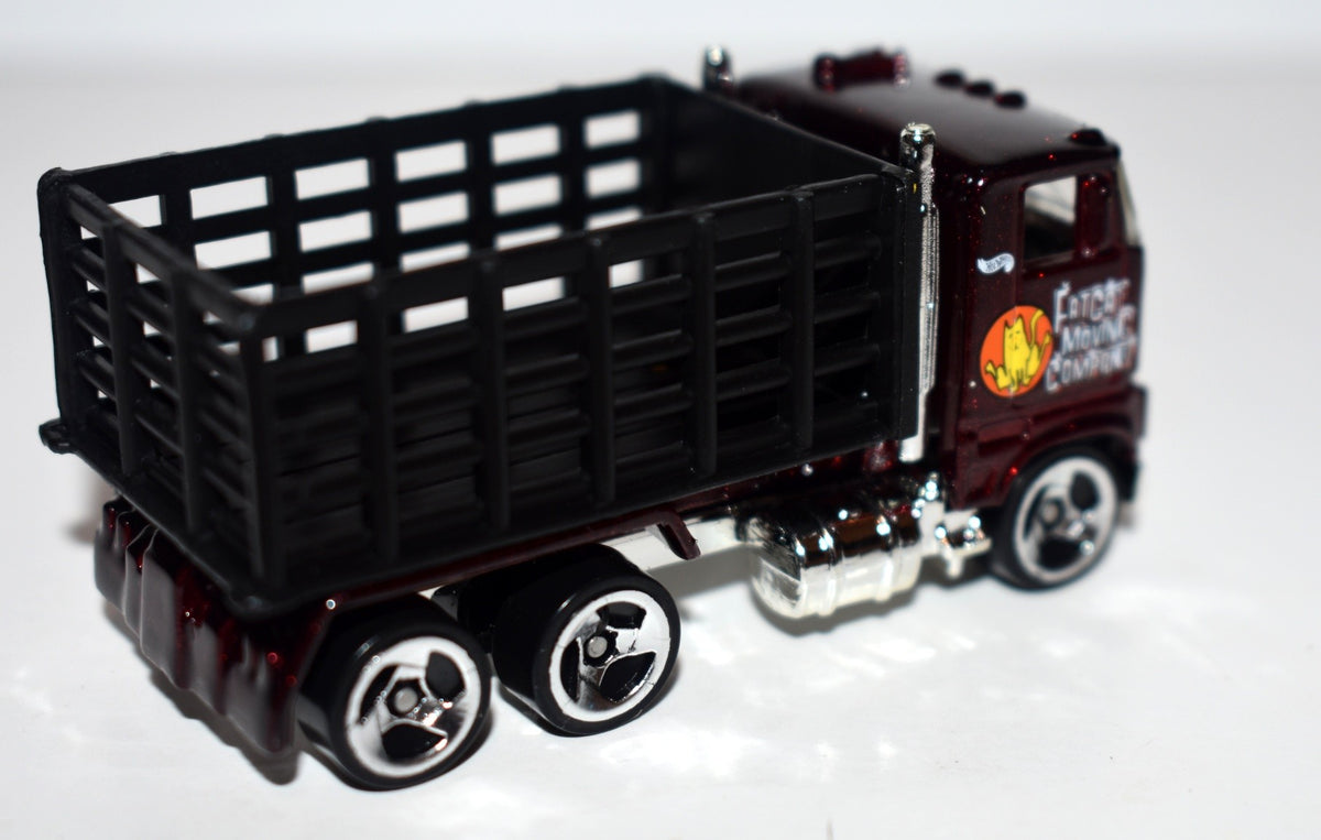 Hot Wheels (2000) Ford COE Stake Bed Truck - FatCat Moving Company