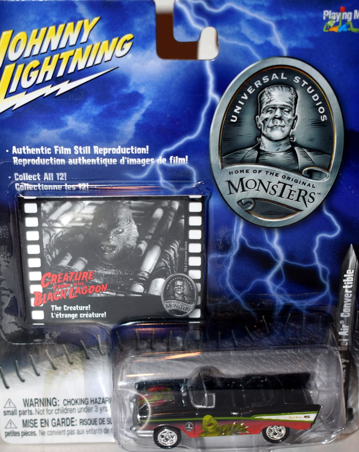 Johnny Lightning - Universal Monsters Creature from the Black Lagoon - 57 Chevy Bel Air Convertible