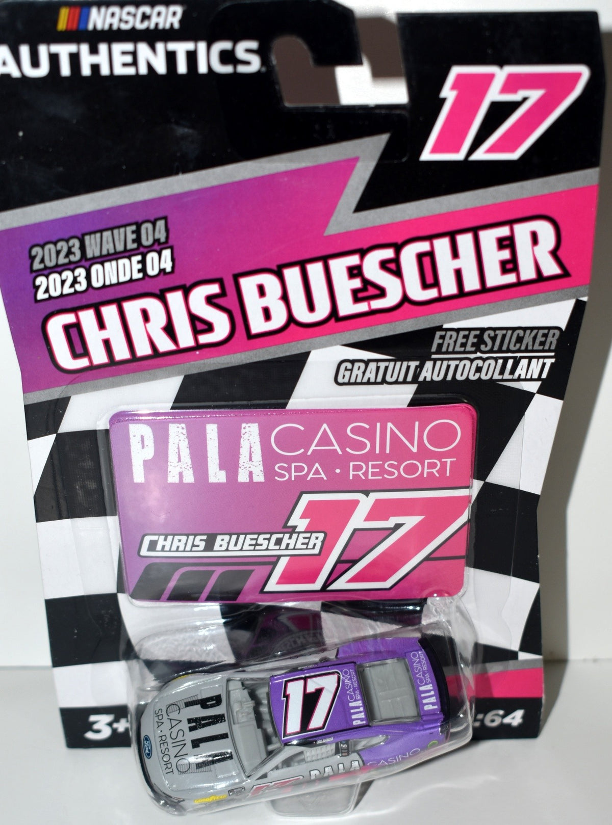 Lionel NASCAR Authentics - Chris Buescher Pala Casino Ford Mustang