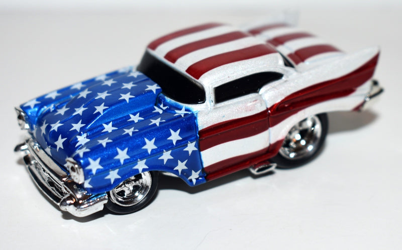 Muscle Machines 1957 Chevrolet Bel Air Stars and Stripes Hot Rod