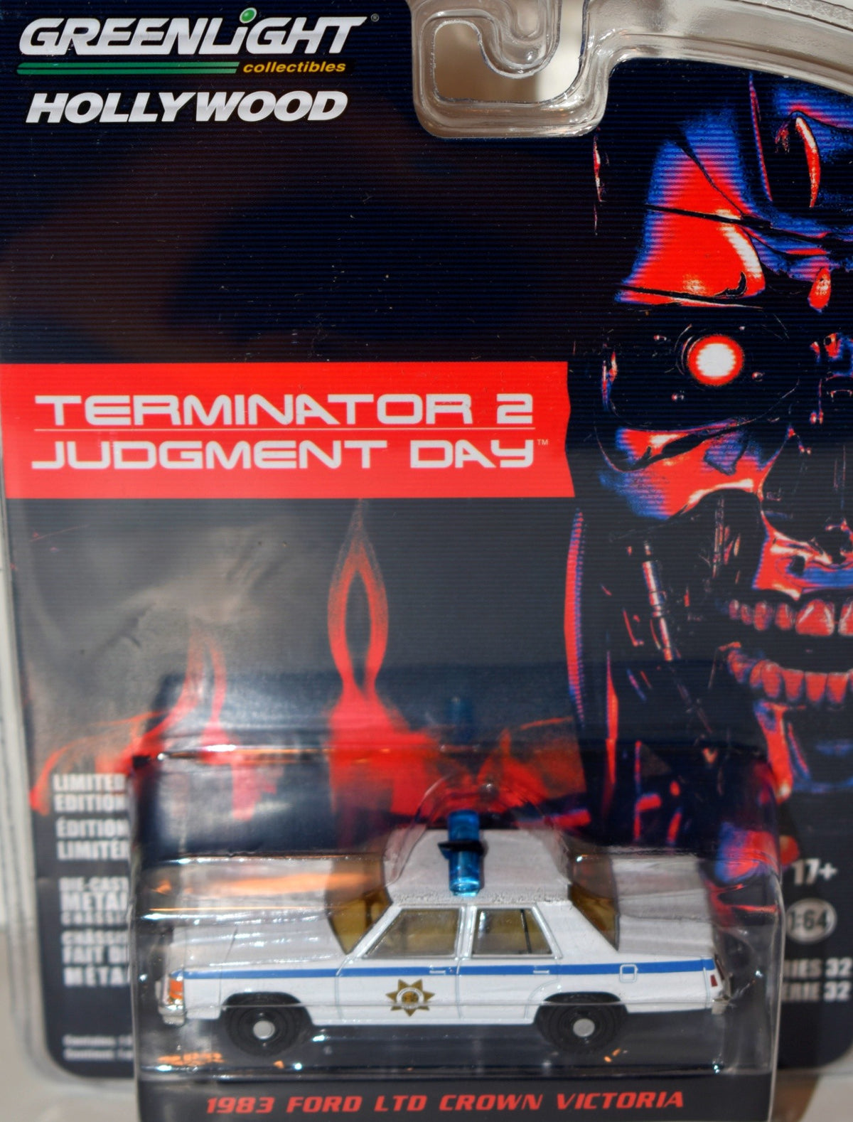 Greenlight Hollywood - Terminator 2  Judgement Day - 1983 Ford Crown Vic Police Car