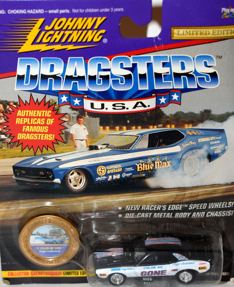 Johnny Lightning Dragsters USA - 1972 Dodge Challenger Funny Car - Color Me Gone