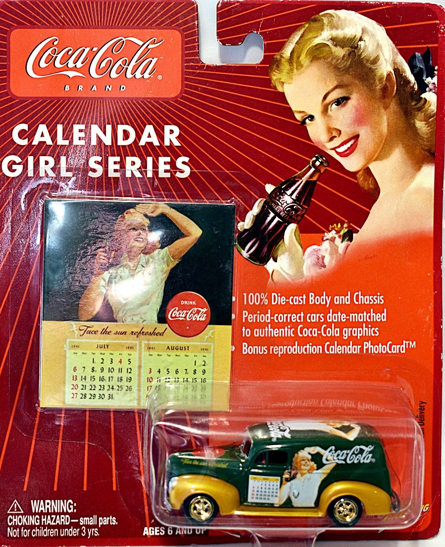 Johnny Lighting Coca-Cola Calendar Girls - 1940 Ford Sedan Delivery