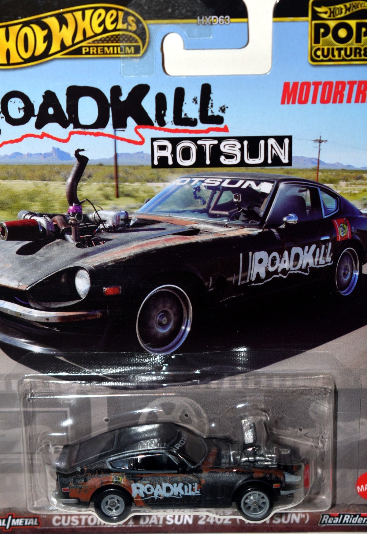 Hot Wheels Premium - Pop Culture -The Rotsun!  Roadkill Custom 71 Datsun 240Z